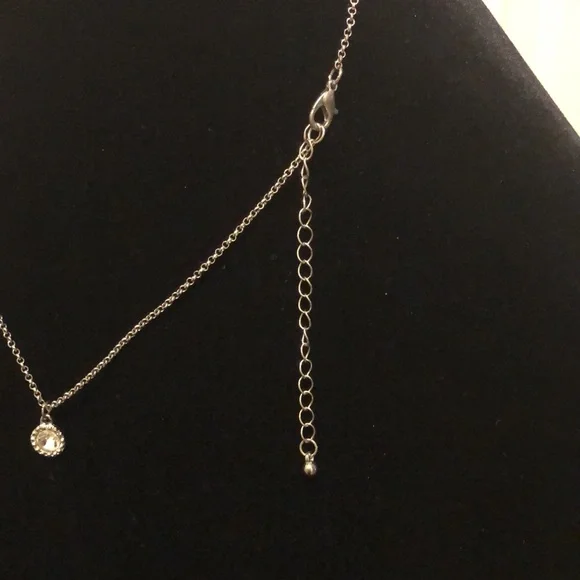 Necklace with Rhinestone Pendant - Picture 4 of 5